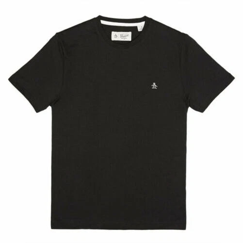 Original Penguin Crew Neck Short Sleeve Pin Point Sticker T-Shirt Regular Fit