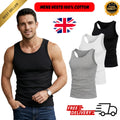 1-12 PCS MENS VESTS 100% COTTON TANK TOP SUMMER TRAINING GYM TOPS PLAIN S-2XL