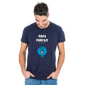 Mens Short Sleeve Dad Perfect 2 Colour Navy Blue T Shirt
