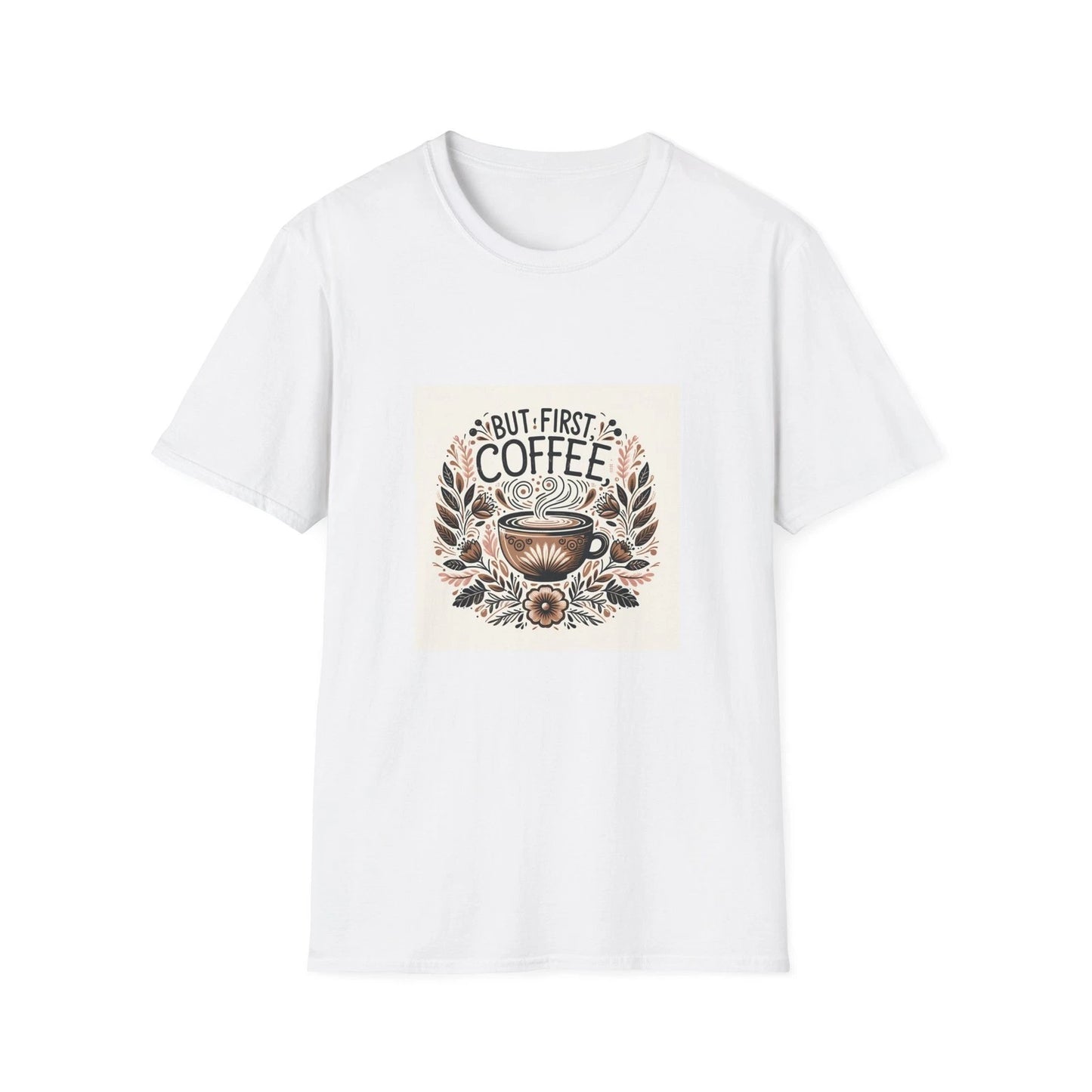 Coffee Then Adulting | Women's Graphic Tee | Trendy Boho Style