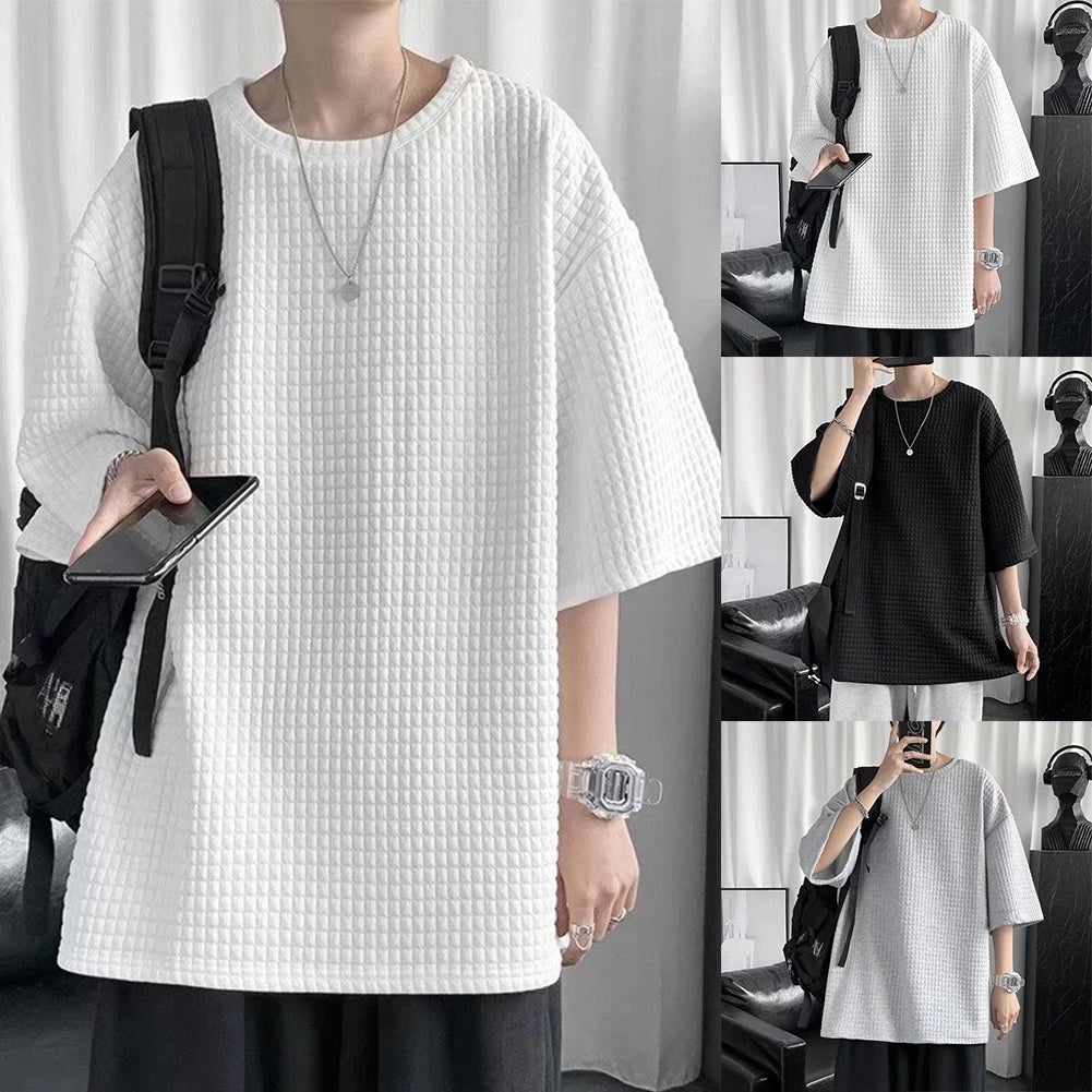Mens Top T-Shirt Streetwear Summer T-shirt Wear-resistant Daily O-Neck