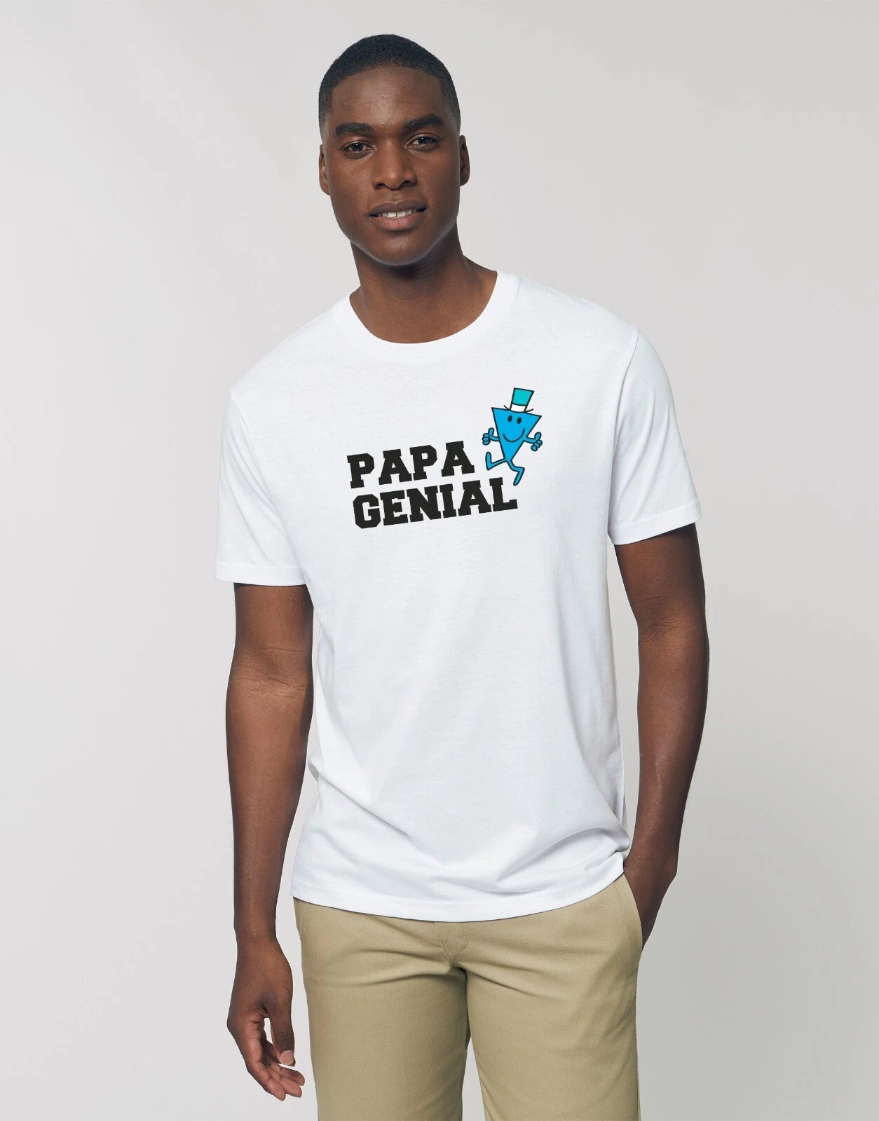 Men's Short Sleeve T-Shirt Color White, DAD AWESOME