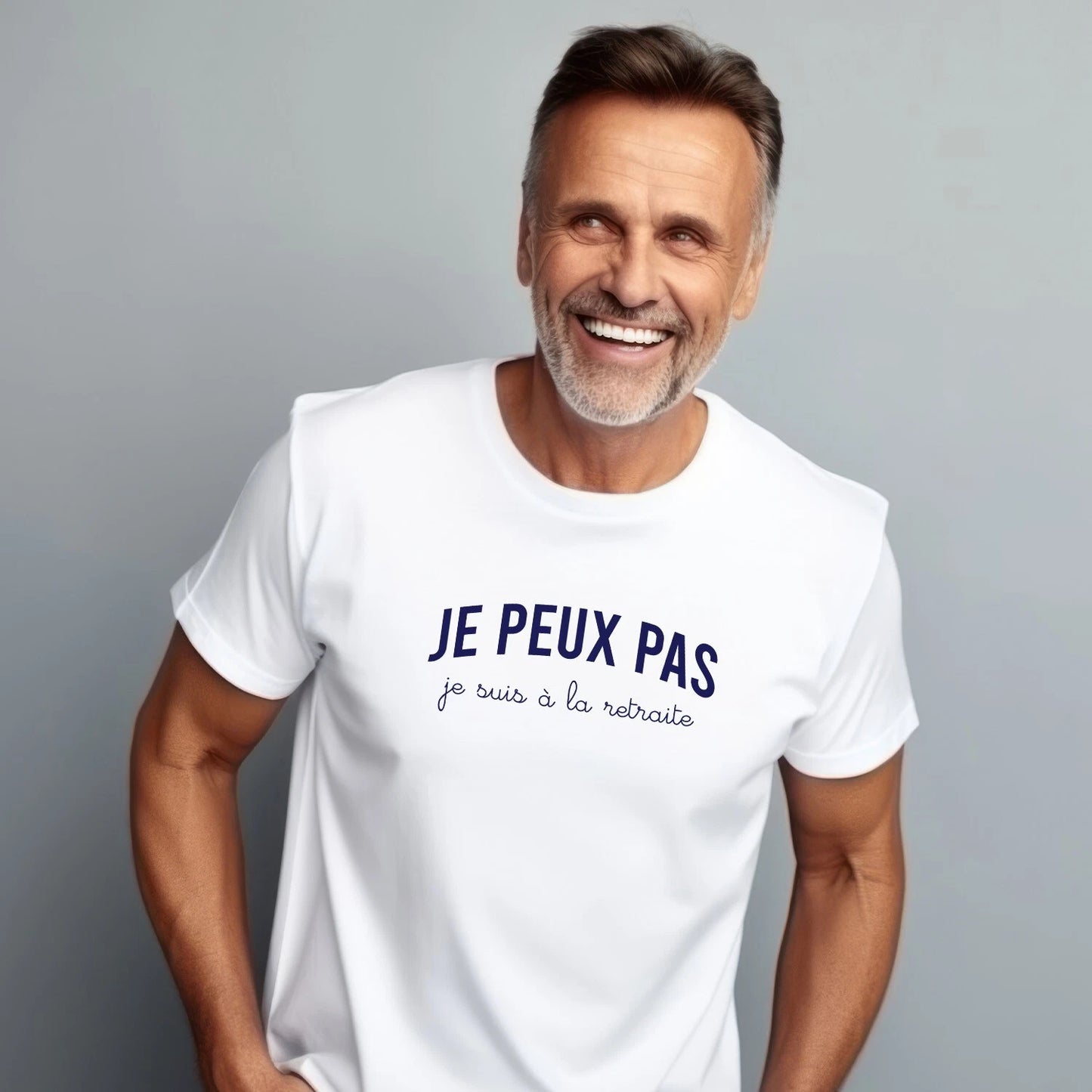 Men's Short Sleeve White, I Can't, I'm Retired T-Shirt