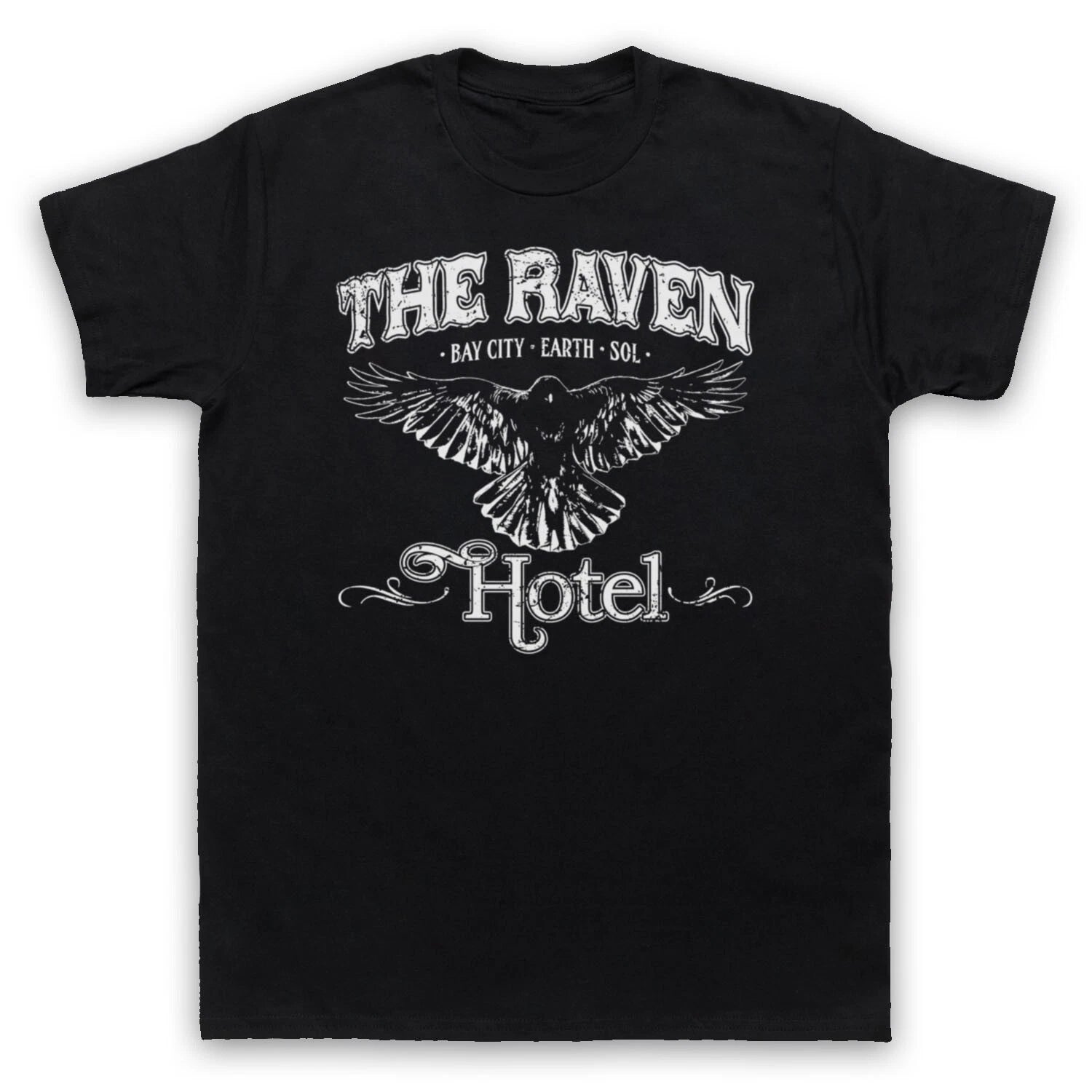 ALTERED CARBON UNOFFICIAL THE RAVEN HOTEL SCI FI TV MENS & WOMENS T-SHIRT