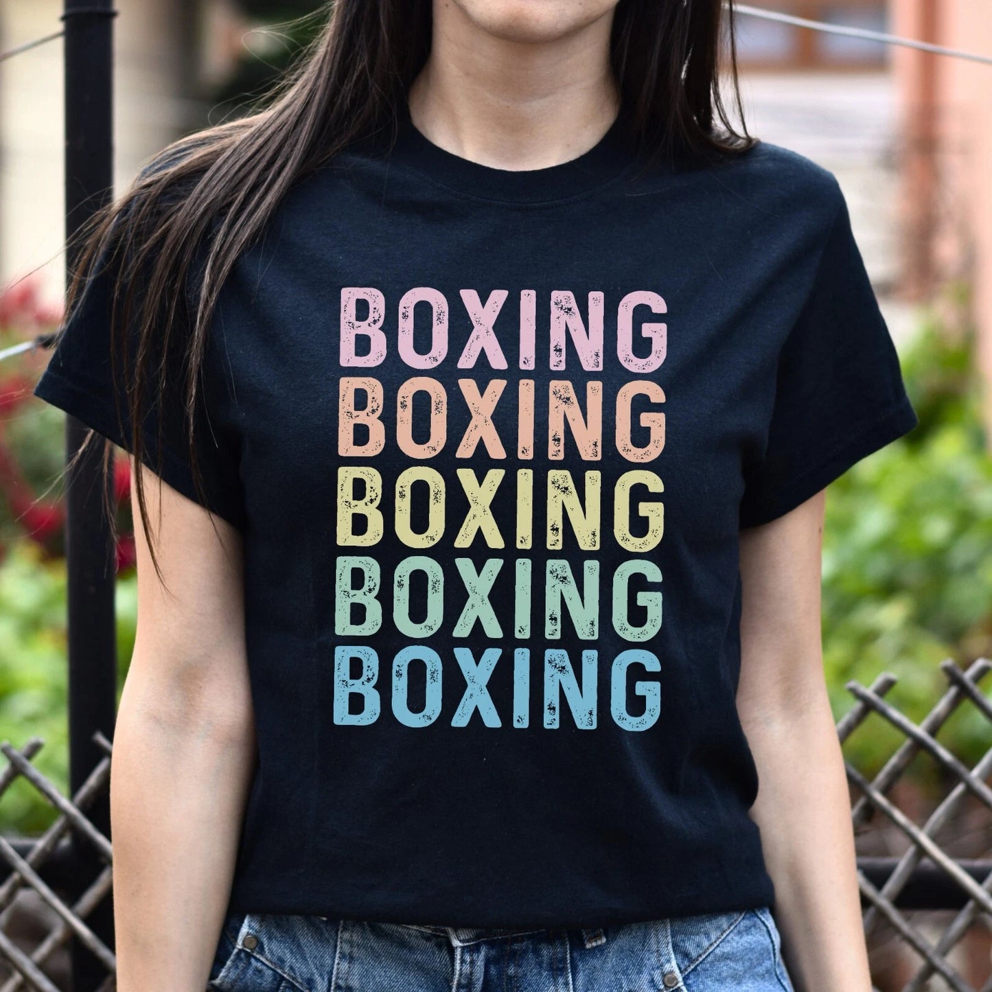 Boxing Unisex Shirt, Boxer tee Black S-2XL