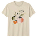 Modern Watercolor Autumn Pumpkin Womens T-Shirt Fall Harvest Art