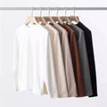 Men's Modern Cut Long Sleeve Half Turtleneck Pullover Top Casual Everyday Top