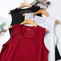 Fashionable Ice Silk Mesh Shirt for Men's Summer Workout Sleeveless Sportswear