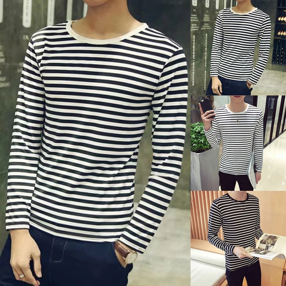 Fashionable Design Korean Casual Tops O-neck Neckline Regular Length T-shirt