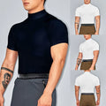 Men's Fashionable Muscle Tee featuring a High Neck and Comfortable Fit