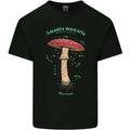 Mushroom Anatomy Magic LSD Mens Cotton T-Shirt Tee Top