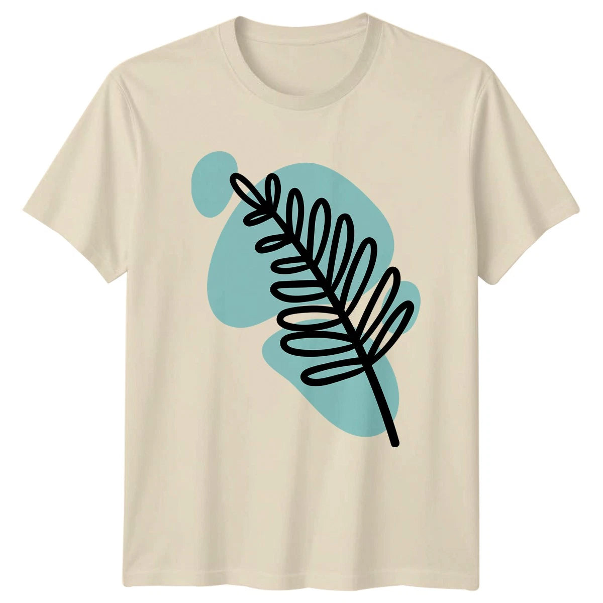 Minimalist Botanical Nature Art T-Shirt Birthday Gift For Him And Her