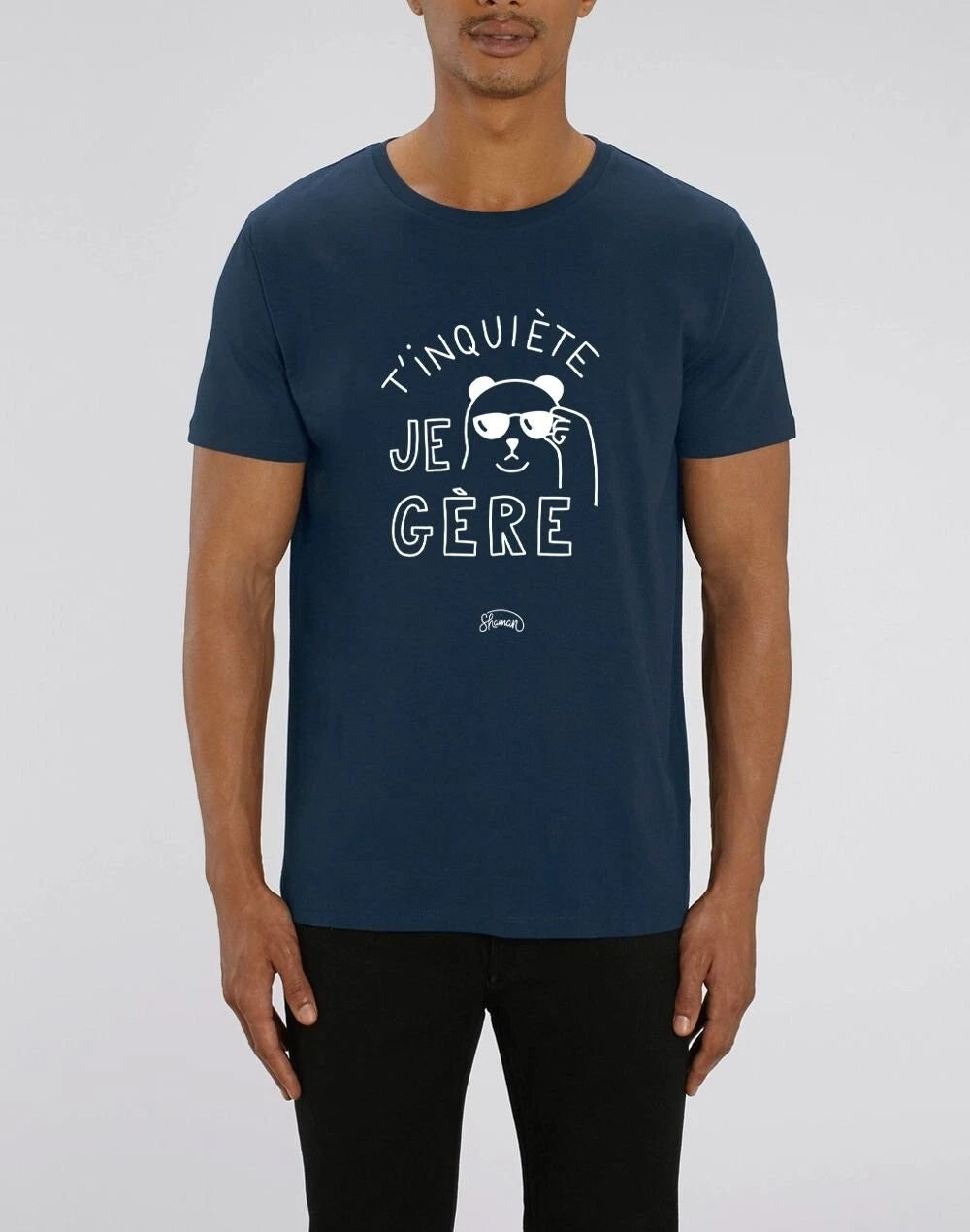 Men's Short Sleeve T-Shirt Don't Worry I Got This Navy Blue