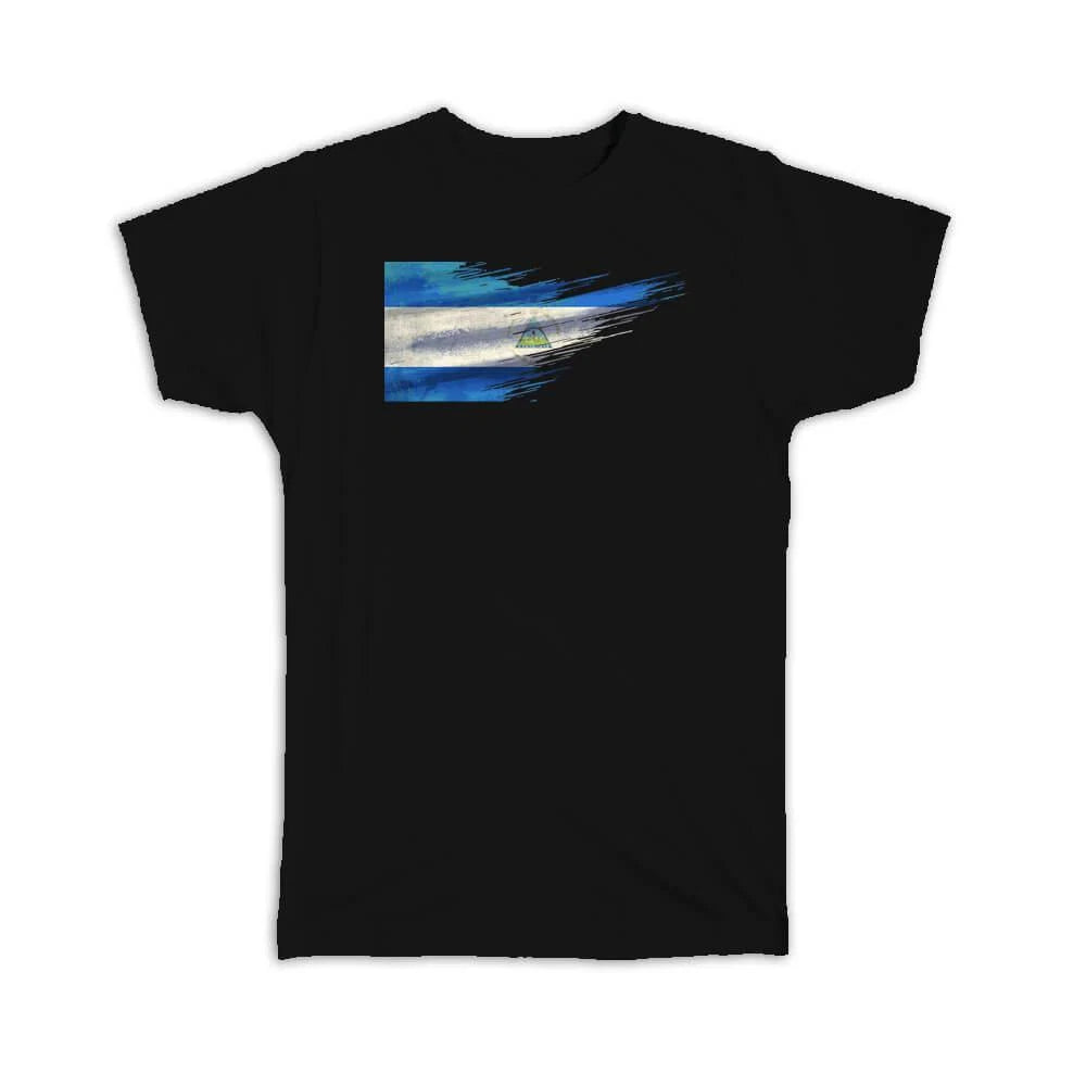 Gift T-Shirt : Niue Flag Modern Country Expat