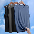 Fashionable For Yoga For Beach Men Sleeveless Vest Polyester Solid Pattern