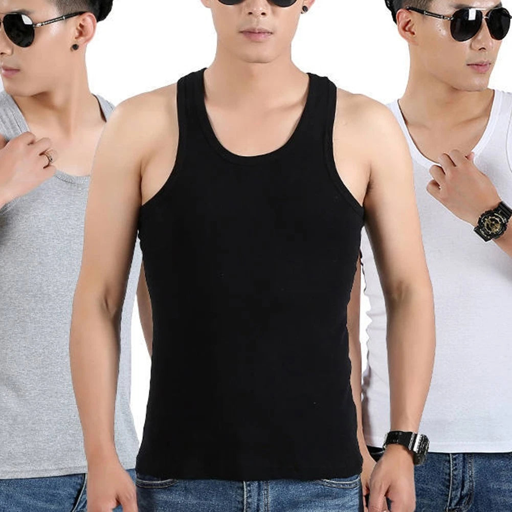 Fashionable Men's Tank Tops Gym Workout Stringer Fitness Shirt Mesh Undershirt