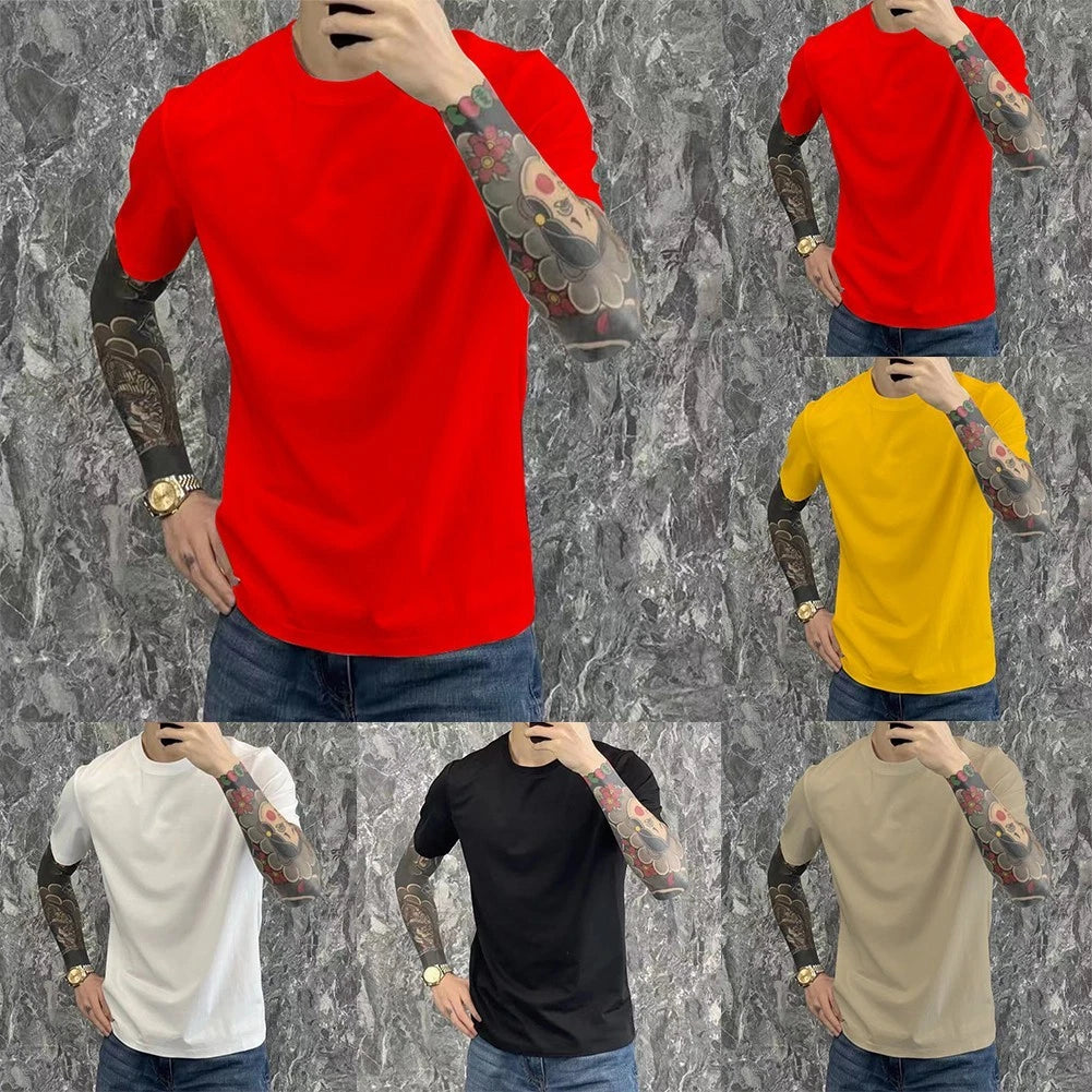 Men's Casual Short Sleeve T Shirt Stylish and Functional for Outdoor Wear
