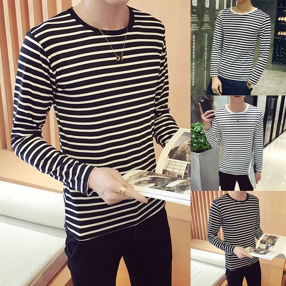 Fashionable Design Korean Casual Tops Men's Base Layer Party Casual Wear