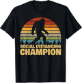 Social Distancing Champion Trendy Meme Funny Bigfoot Gift Unisex T-Shirt