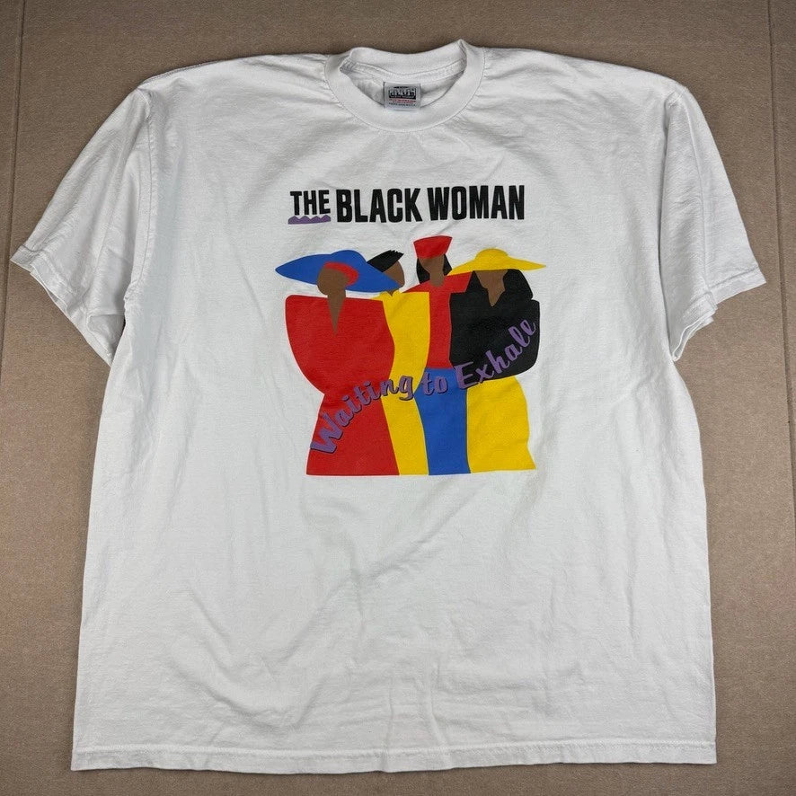 Vintage Waiting To Exhale Black Woman Graphic T Shirt 2XL USA Made Movie