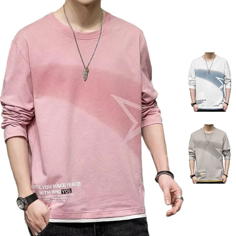 Casual Sports Tops Crew Neck T-shirts Daily Casual Wear Milk Silk Fabric