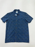 PULL&BEAR Men Blue Artistic Button-Up Shirt Size 38 Regular Condition