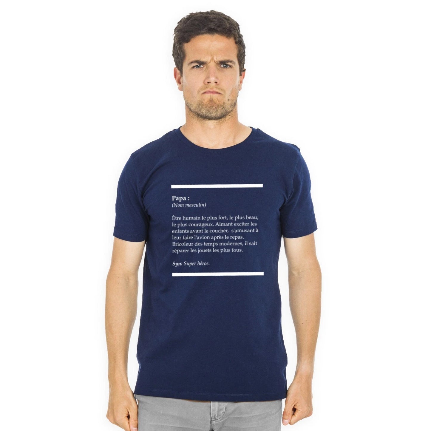 Men's Short Sleeve T-Shirt DEFINITION DAD Navy Blue