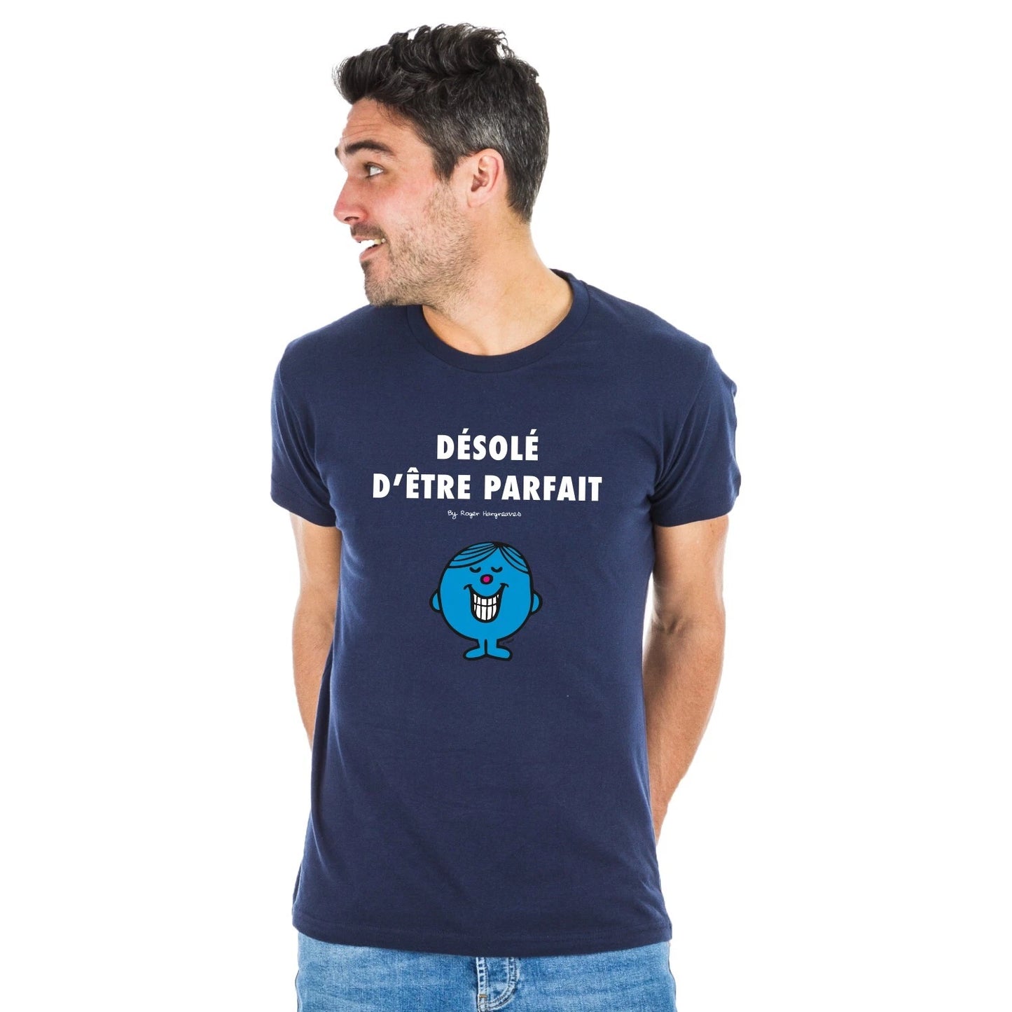 Désolé To Be Perfect 2 Color Navy Men's Short Sleeve T-Shirt