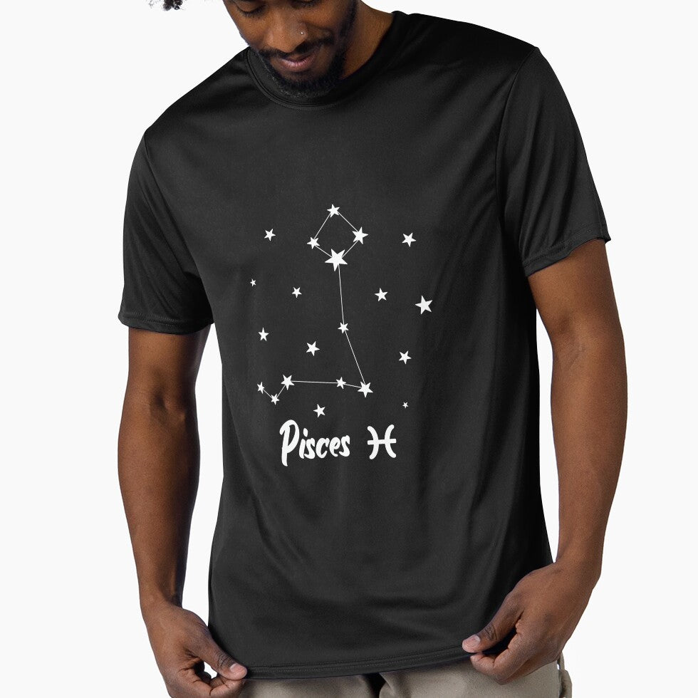 Pisces  Zodiac Star Constellation White Lines by LaGode