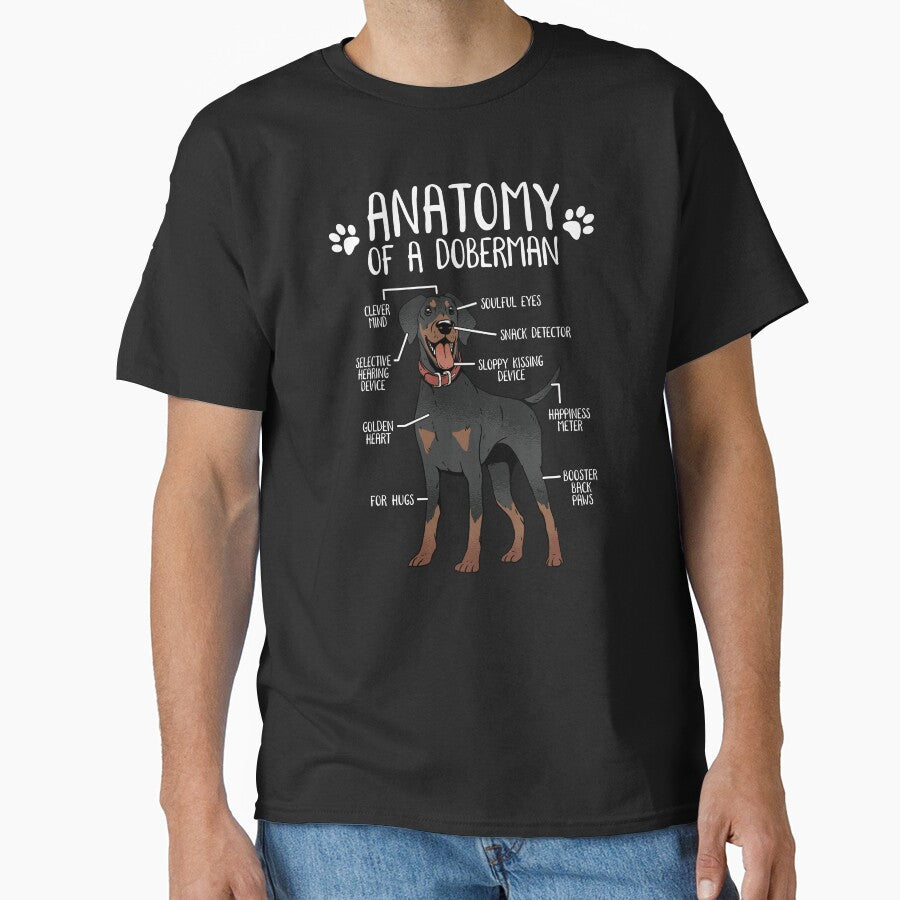 Funny Doberman Pinscher Anatomy Dog Lover Doberman Pinscher Owner by lanynx design