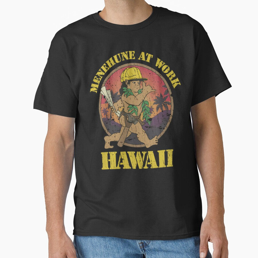 Two Playful Native Hawaiian Mythological Characters Pushing by IZOMETRIC