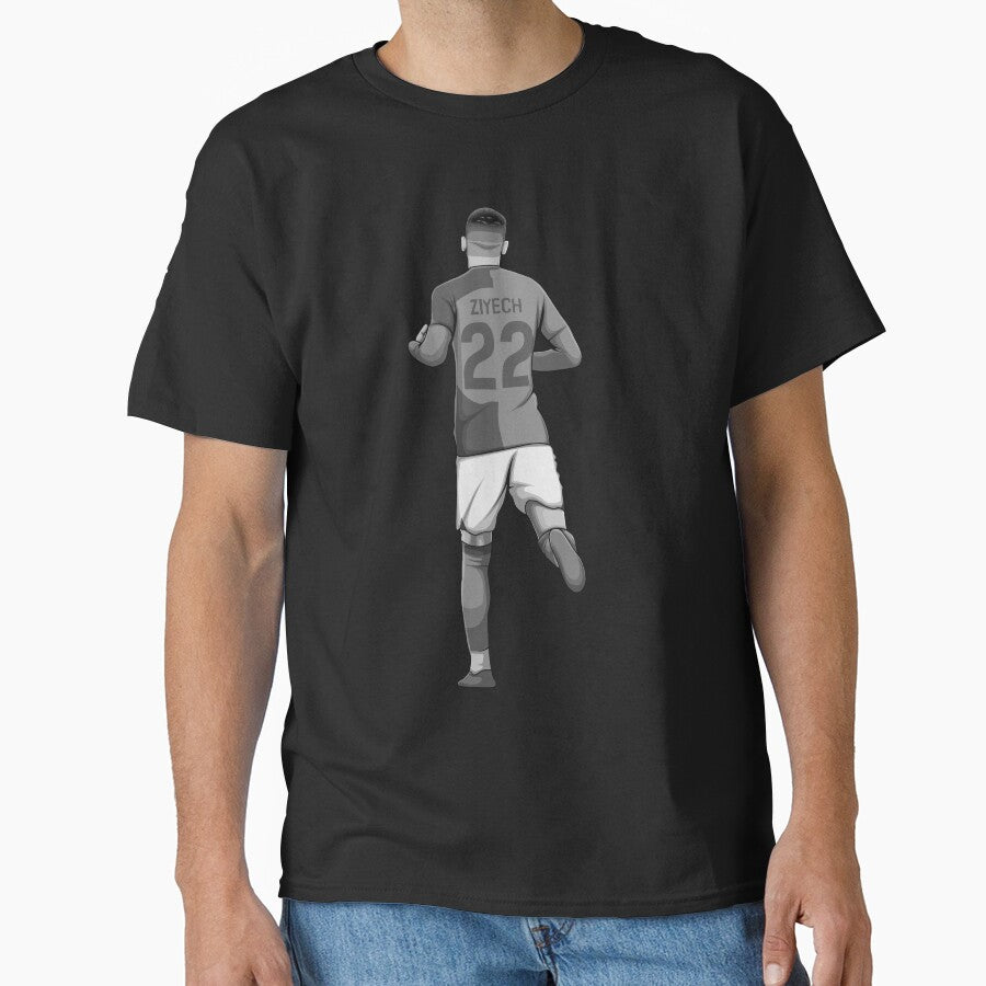 Hakim Ziyech Black and White Version by Aldduardo