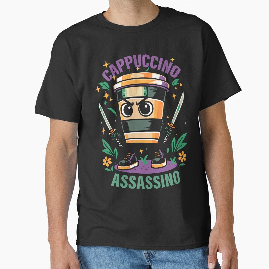 Cappuccino Assassino Italian Brainrot Memes Dark by Sitchko
