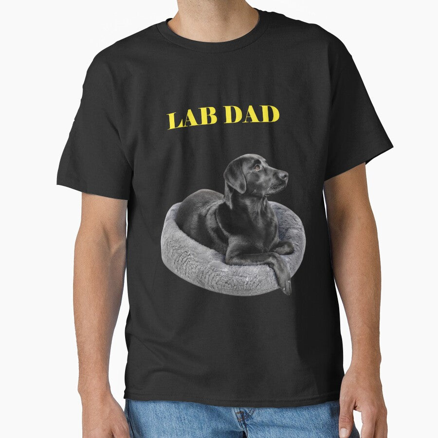 LAB DAD BLACK LABRADOR RETRIEVER DOG LOVER GIFT by PRINTSCHARMINGM