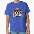 Dog Dad Retro Rainbow 70s Design by stickercuffs