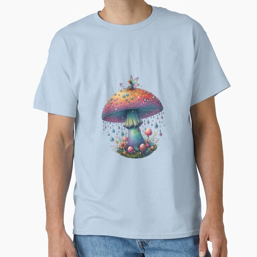 Magical Fairy Mushroom with Crystal Drops by NerdiPop