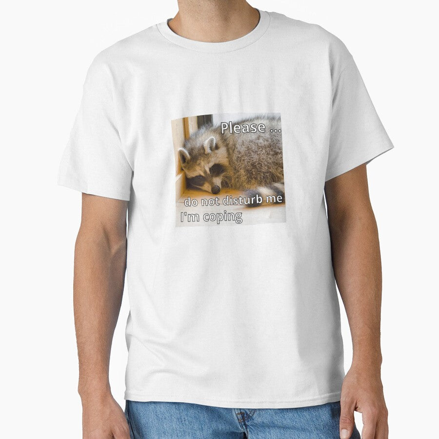 I'm coping | Raccoon meme design by SocialTekkie