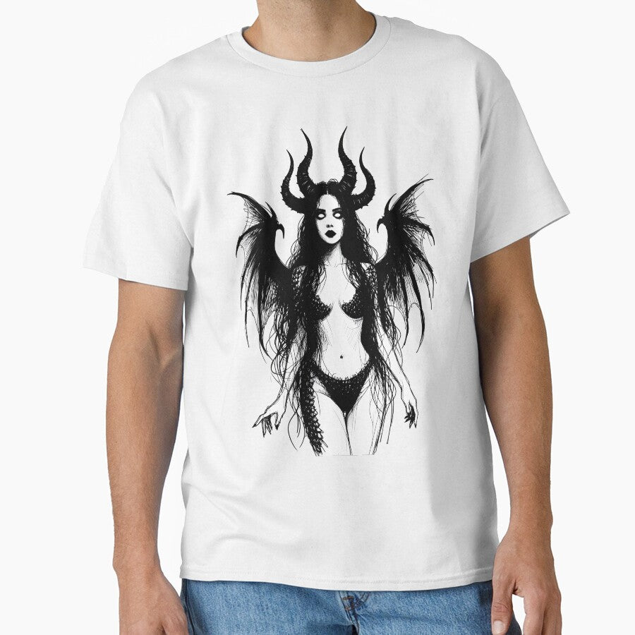 Horned Dragon Woman by Velvet Vulcan Art