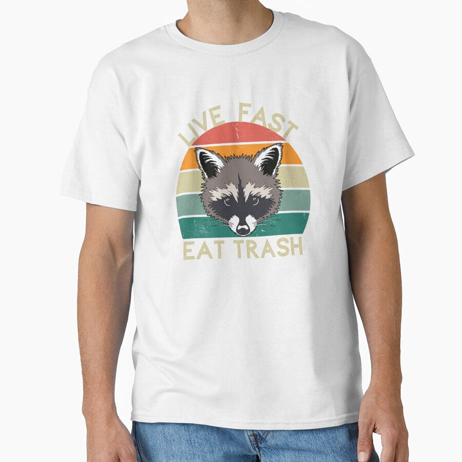 Live Fast, Eat Trash | Raccoon design by SocialTekkie