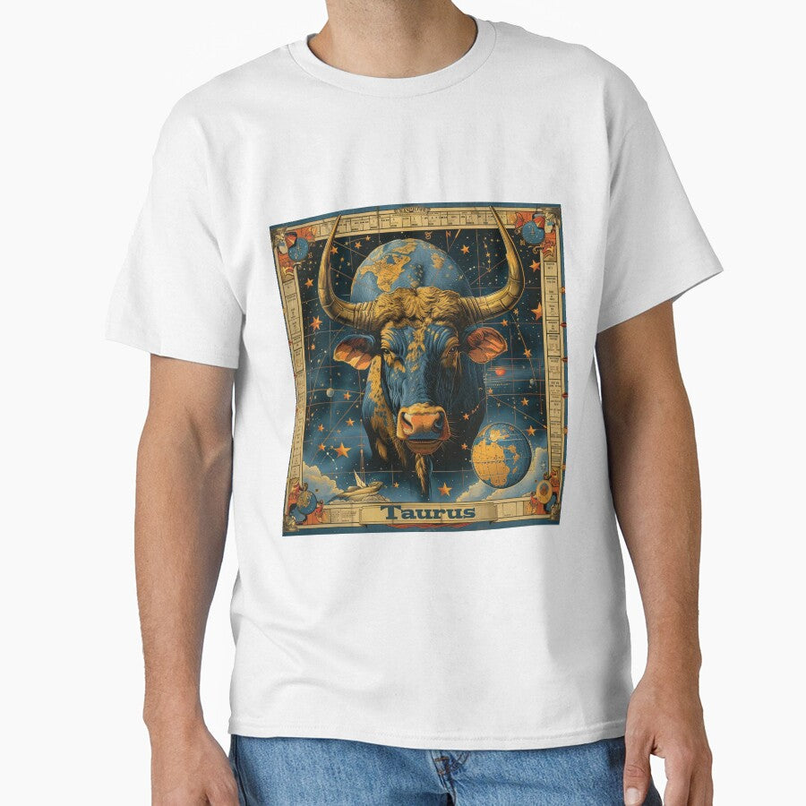 Vintage SciFi Style Taurus Zodiac Sign by AiHead