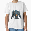 A mighty stone golem with a glowing heart by Aktio  Design
