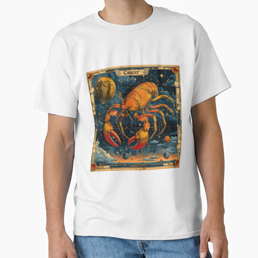 Vintage SciFi Style Cancer Zodiac Sign by AiHead