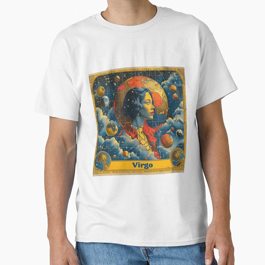 Vintage SciFi Style Virgo Zodiac Sign by AiHead