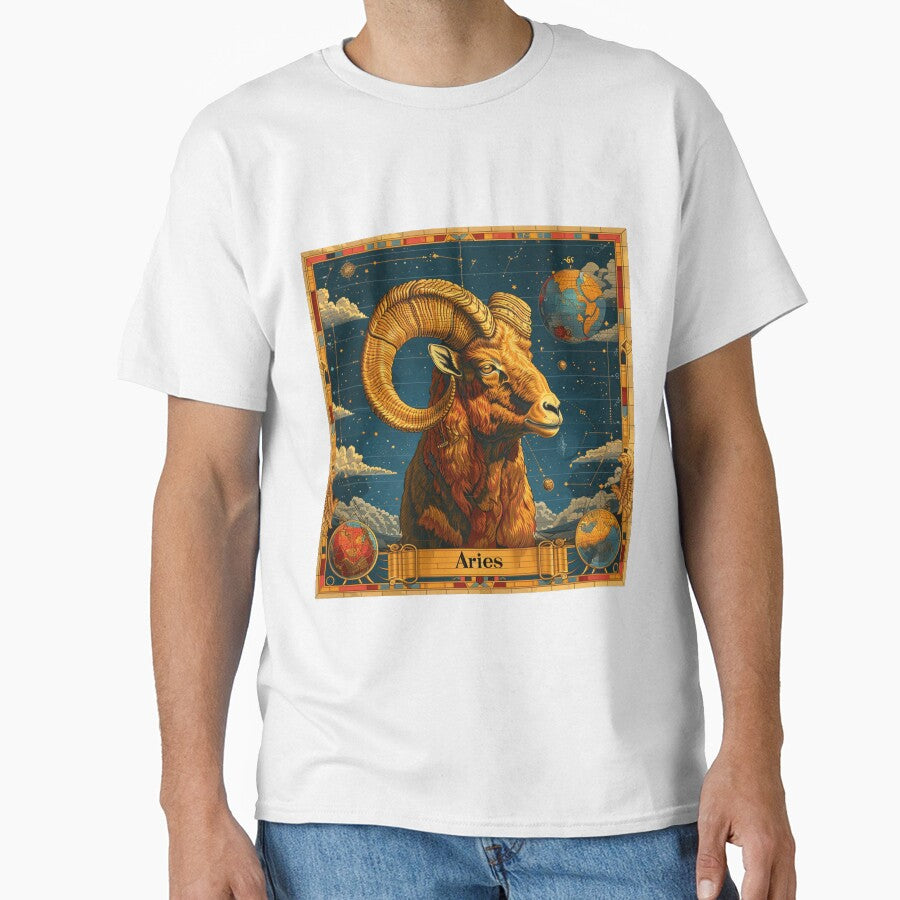 Vintage SciFi Style Aries Zodiac Sign by AiHead