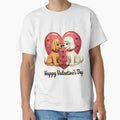 Cute Puppy Love Happy Valentine's Day Golden Retriever & Poodle by The Grumpy Pet Club