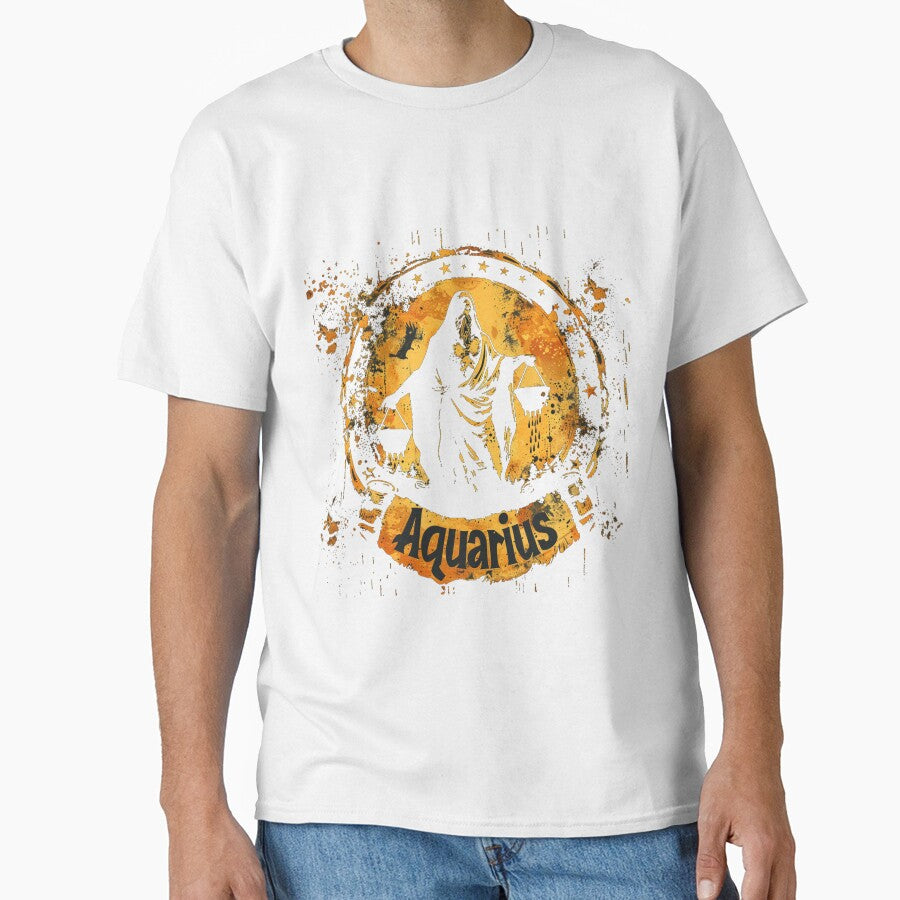 Grunge Style Aquarius Zodiac Sign by AiHead