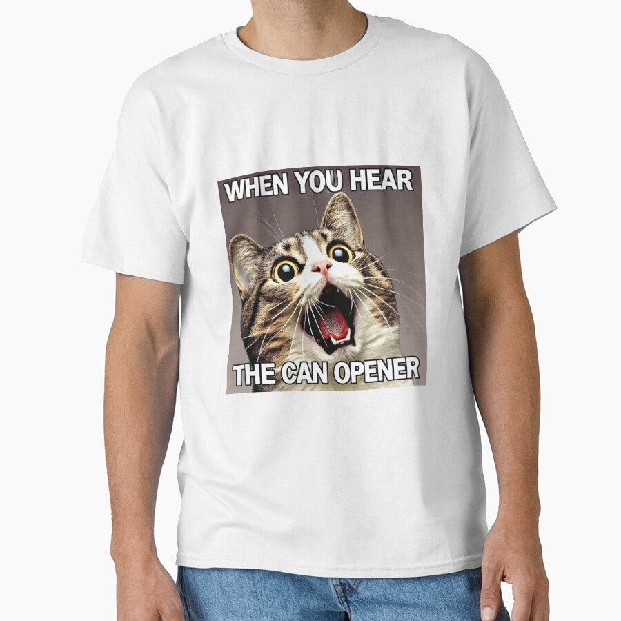 Funny Cat Screaming Meme - When You Hear the Can Opener by CatmemesArt