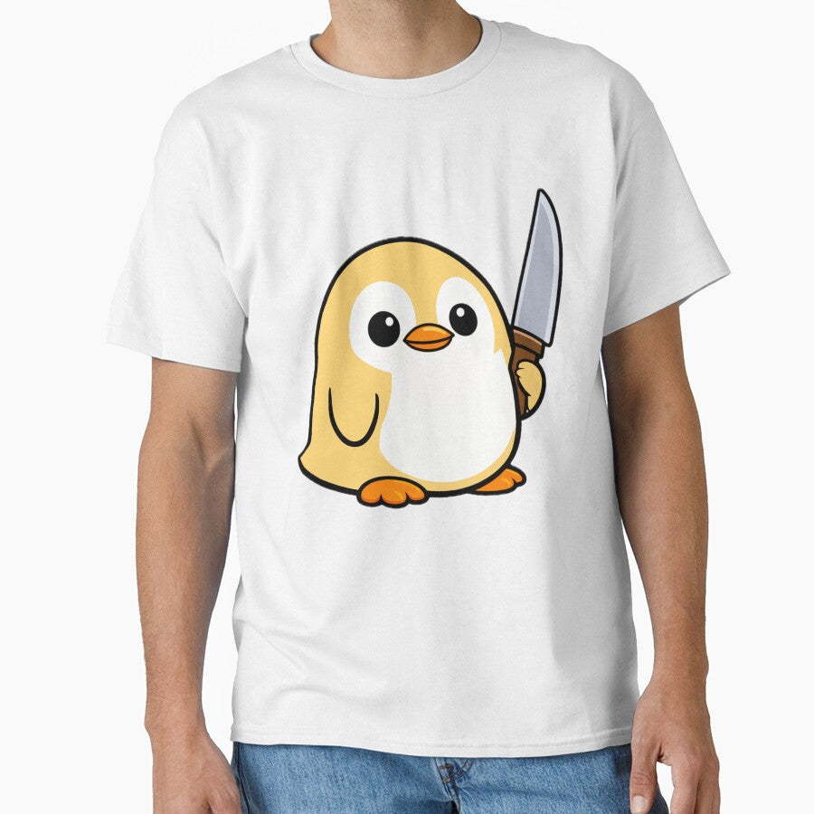 Crazy Yellow Penguin by MessyHandsCo