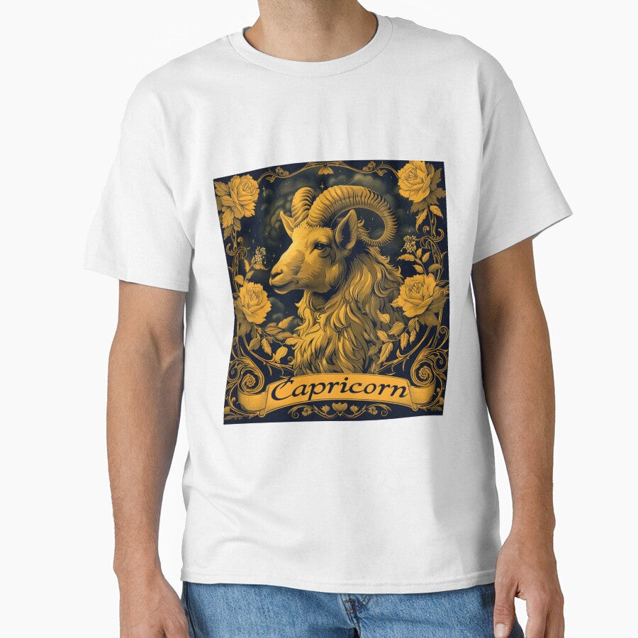 Vintage Style Capricorn Zodiac Sign by AiHead