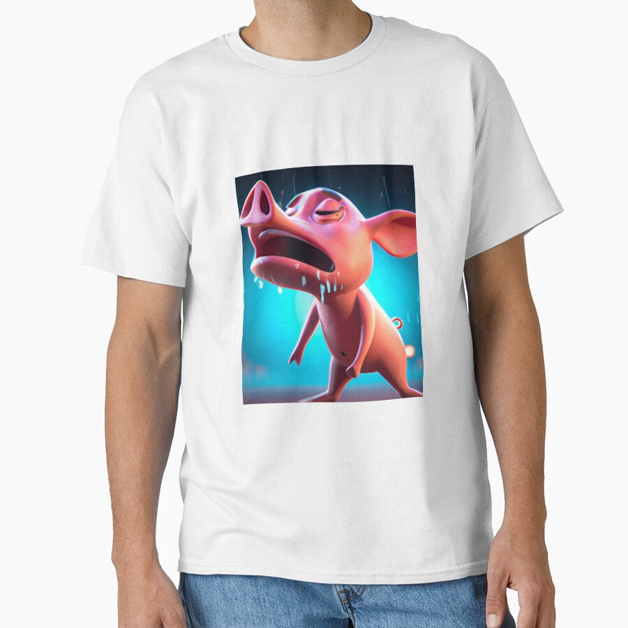 Very Sad Pig.  Crying Animals by LeanDesigns